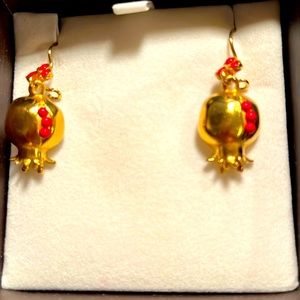 24k Gold-plated hanging earring
